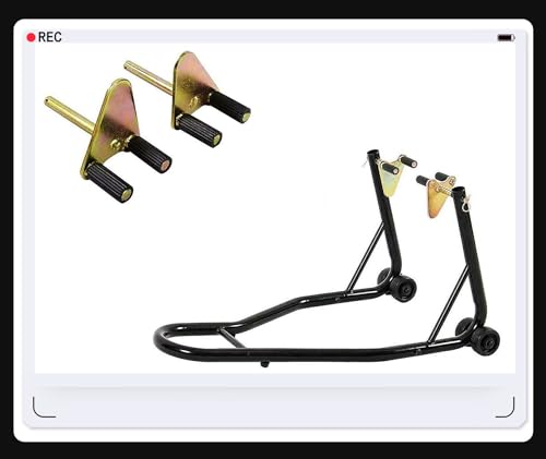 Motorcycle Front Wheel Lift Stand 485LBS Black C8276