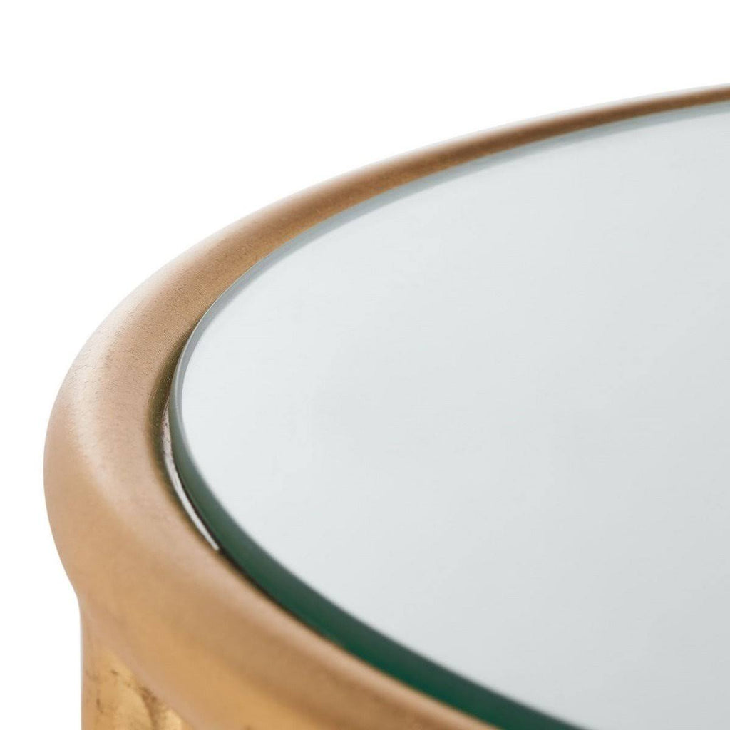 Silver/Grey Glass Top Accent Table A430626