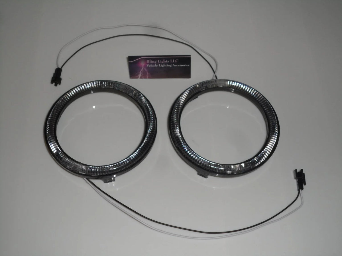 4x Blue LED Angel Eye Headlamp Halo Rings W736