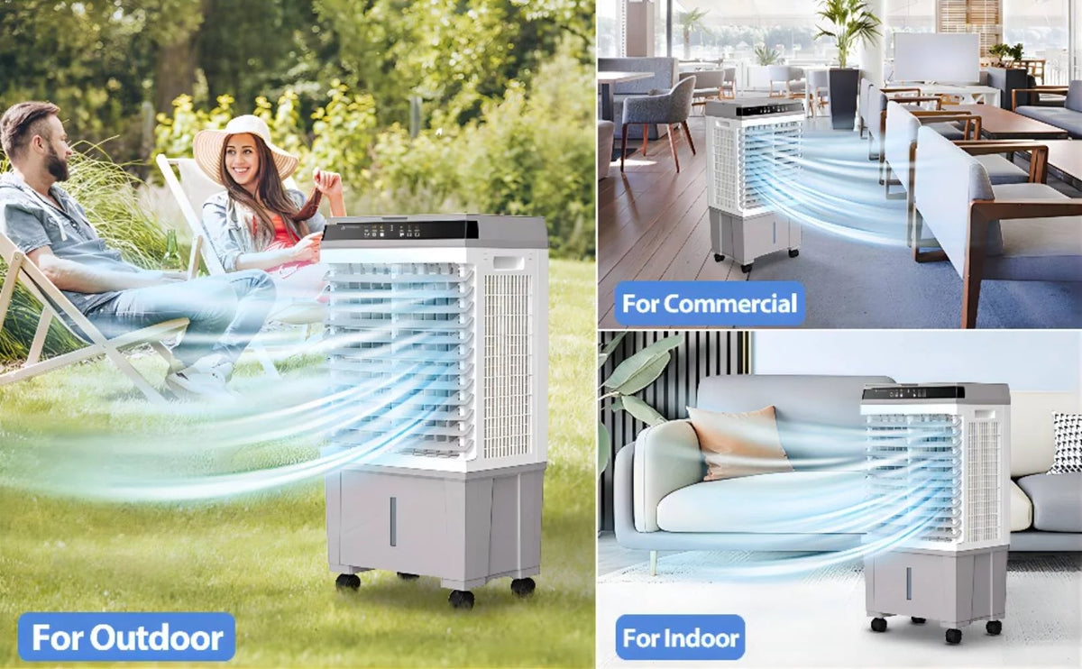 20L Portable Evaporative Air Cooler Fan Humidifier G3654