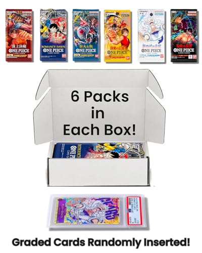 One Piece Cards 6 Sealed Packs Japanese Version O5206