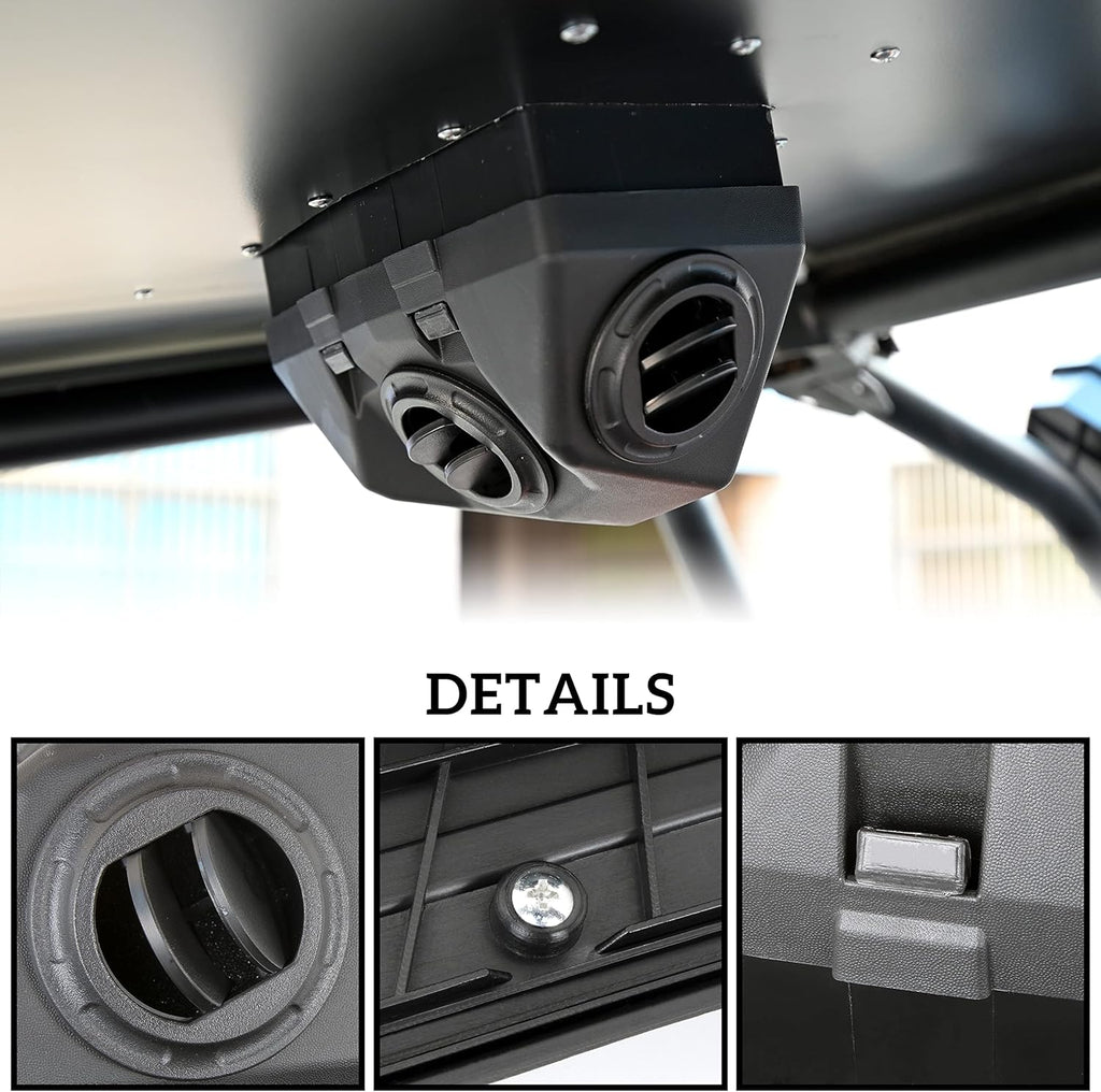 Flat Aluminum Roof Ram Air Kit F432