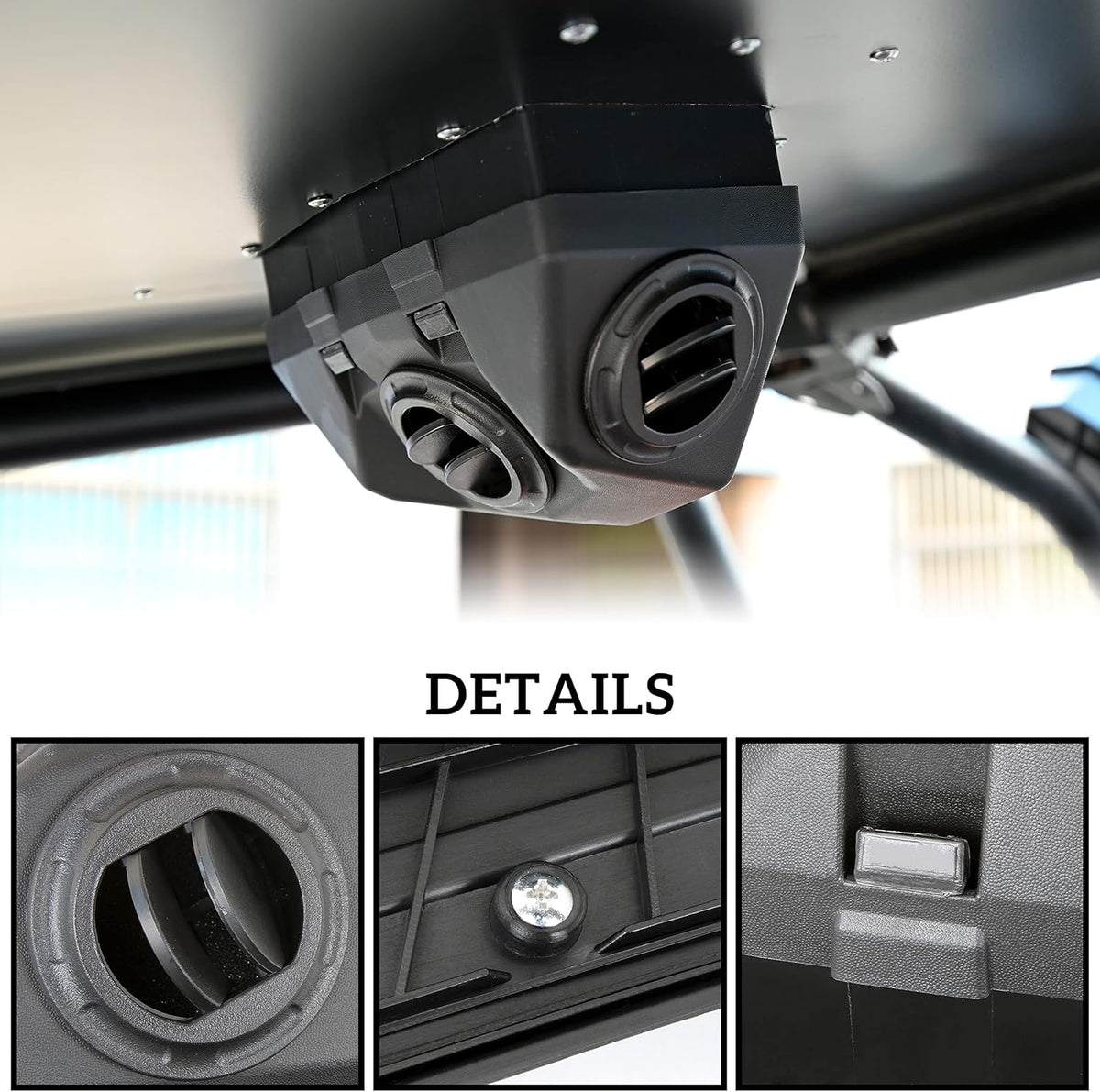 Flat Aluminum Roof Ram Air Kit F432