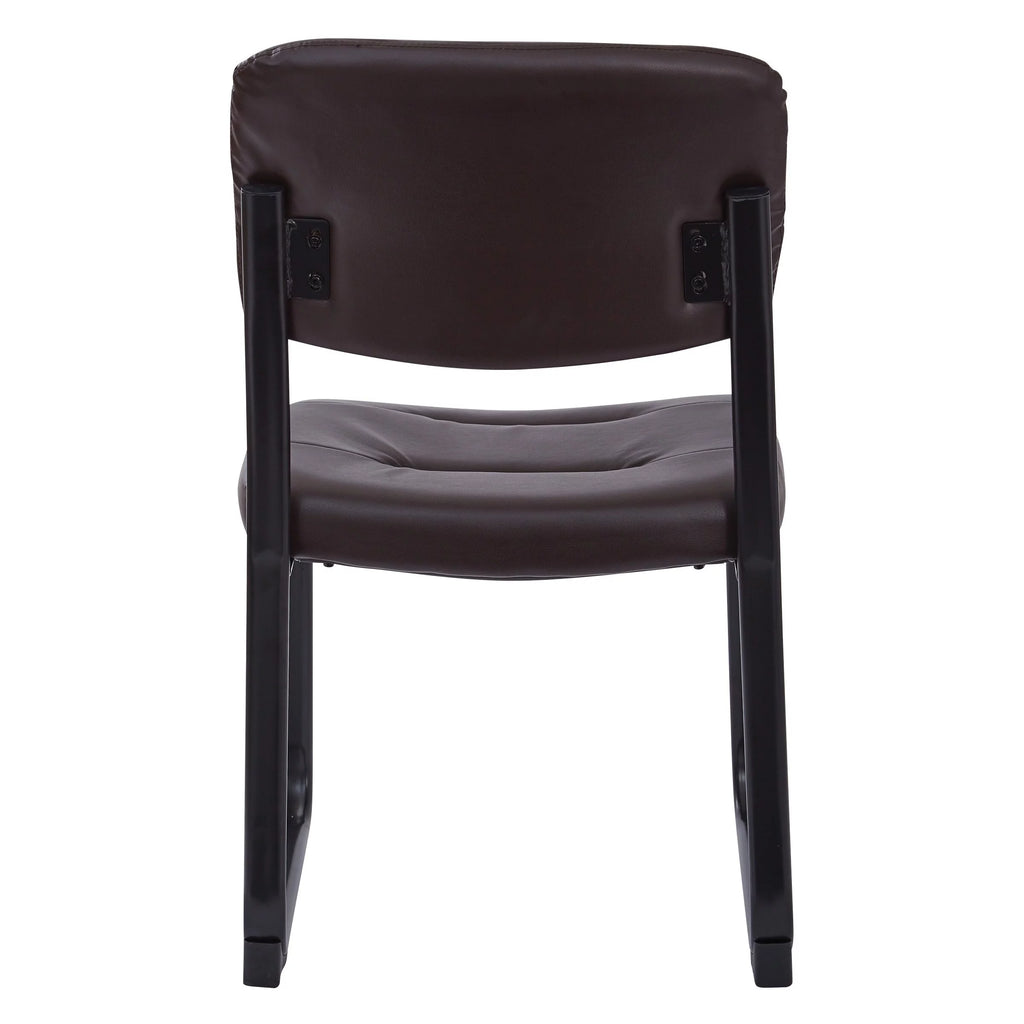 Faux Leather Visitor Chair with Sled Base G7032