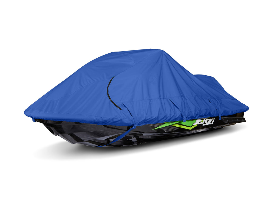 Blue Polyester Jet Ski Cover with Drawcord Hem F995723