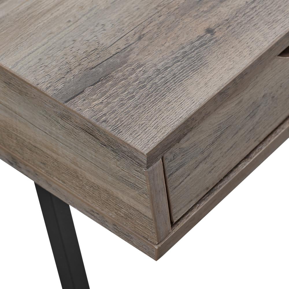 42" Gray Wash 3 Drawer Desk W254