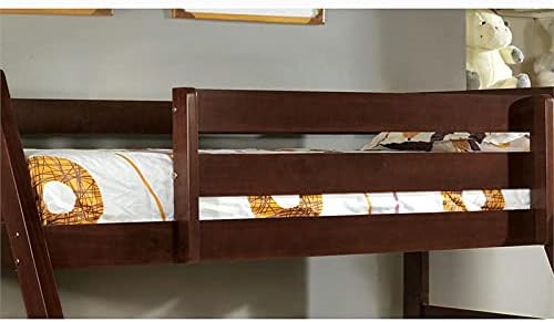 Twin Over Full Bunk Bed in Dark Walnut F9134