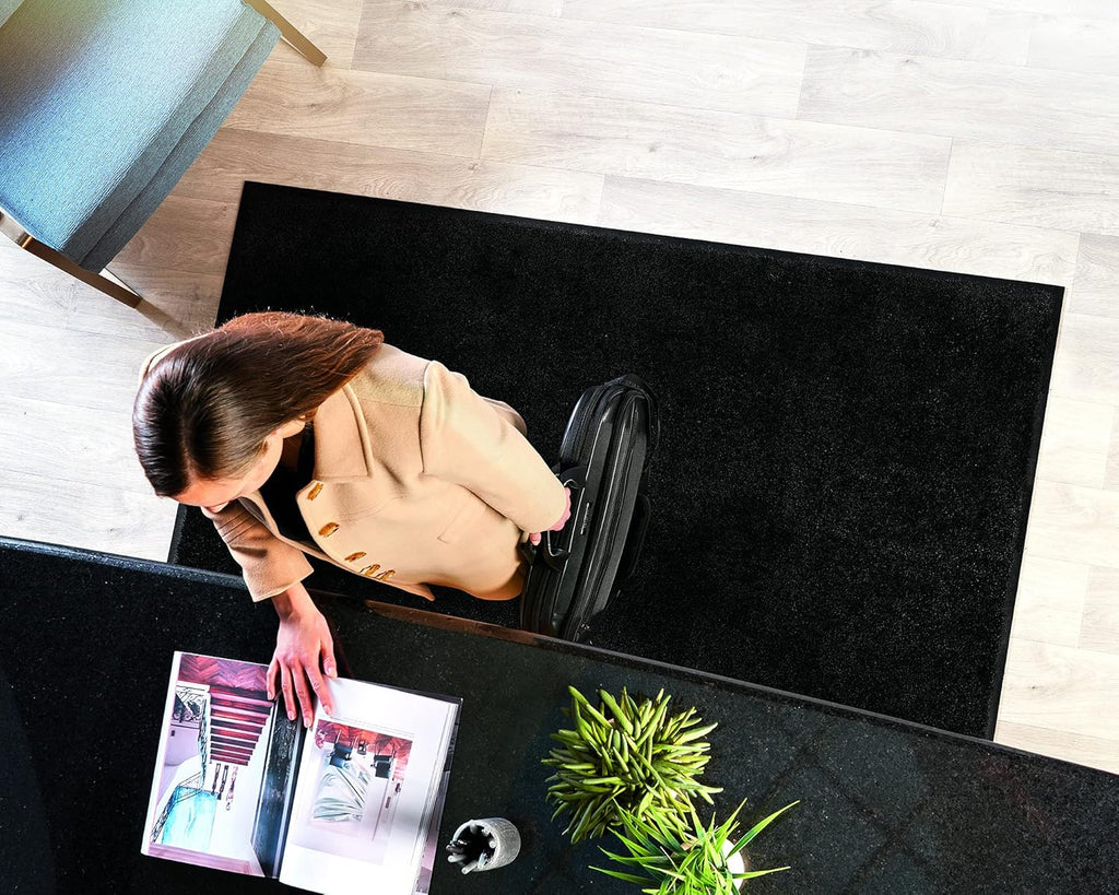 45 W x 95 L Navy Nylon Entrance Floor Mat with Rubber Backing G1045