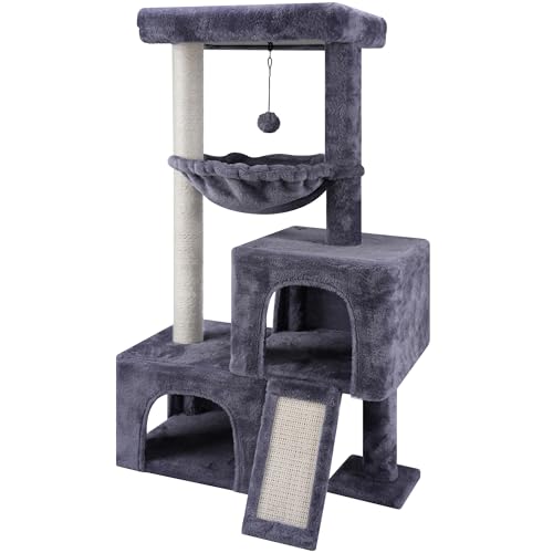 37.4" Green Cat Tree Tower with Condos S2208