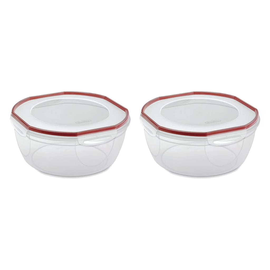 8.10 Quart Plastic Food Storage Bowl Container, 2 Pack H533853