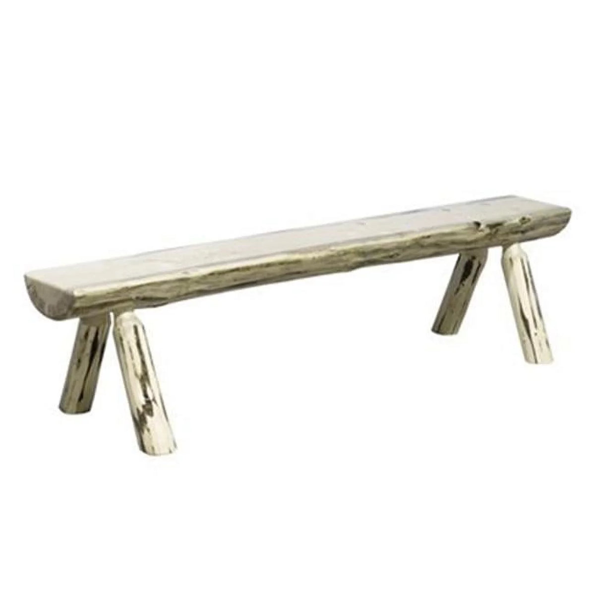 6' Half Log Outdoor Bench T79182