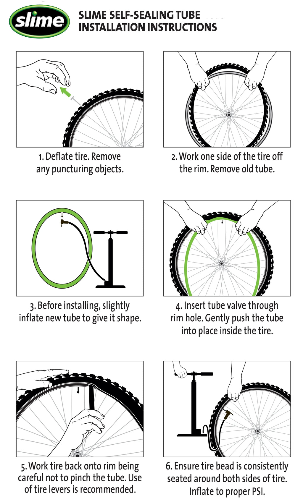 Self-Sealing Bicycle Tube Schrader 20 x 1.25-2.125 X128