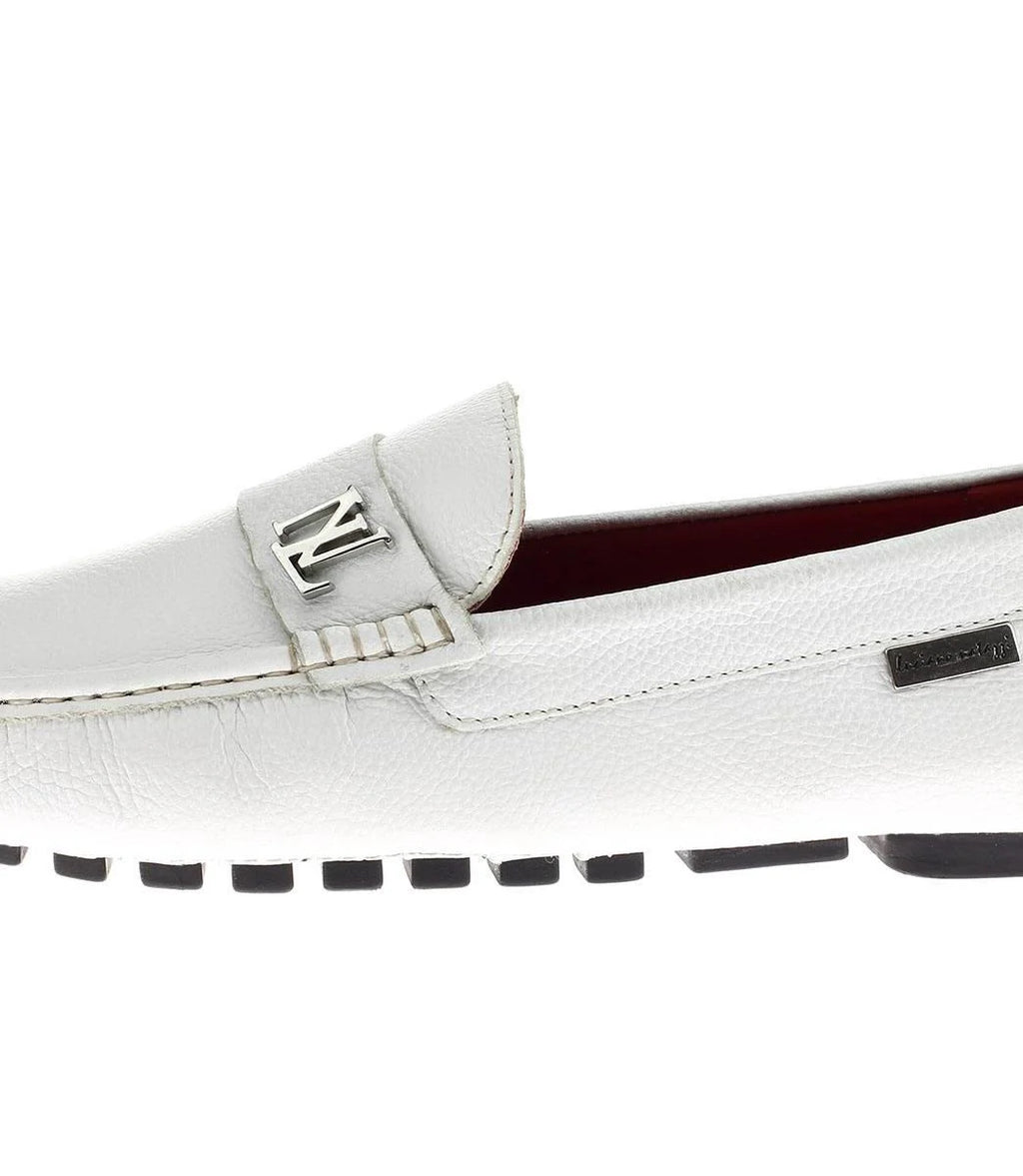 White Leather Comfort Shoes E6012