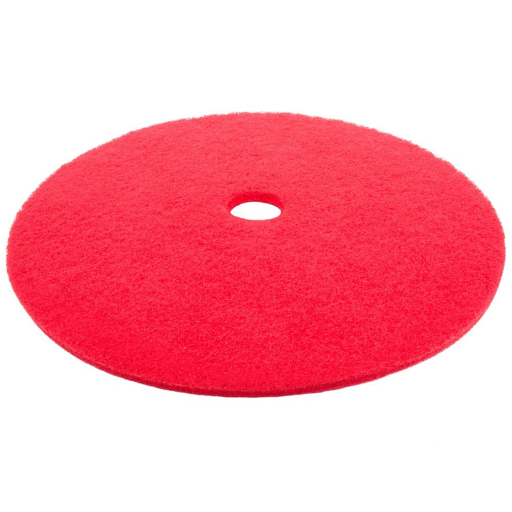 Red Buffing Floor Pad - 5/Case P95722