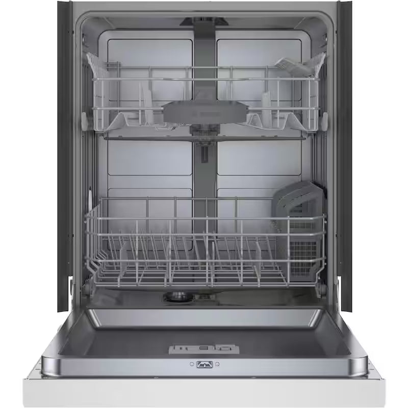 White Front Control Tall Tub Dishwasher with Stainless Steel Tub L65156