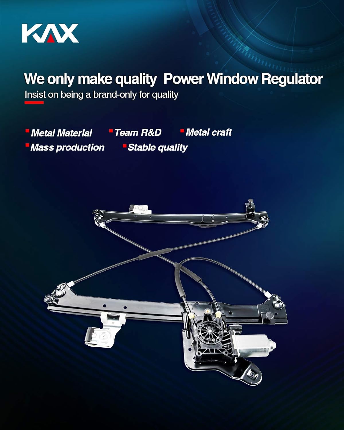 Power Window Motor and Regulator Assembly Rear Right Passenger Side Pack of 2 N4759