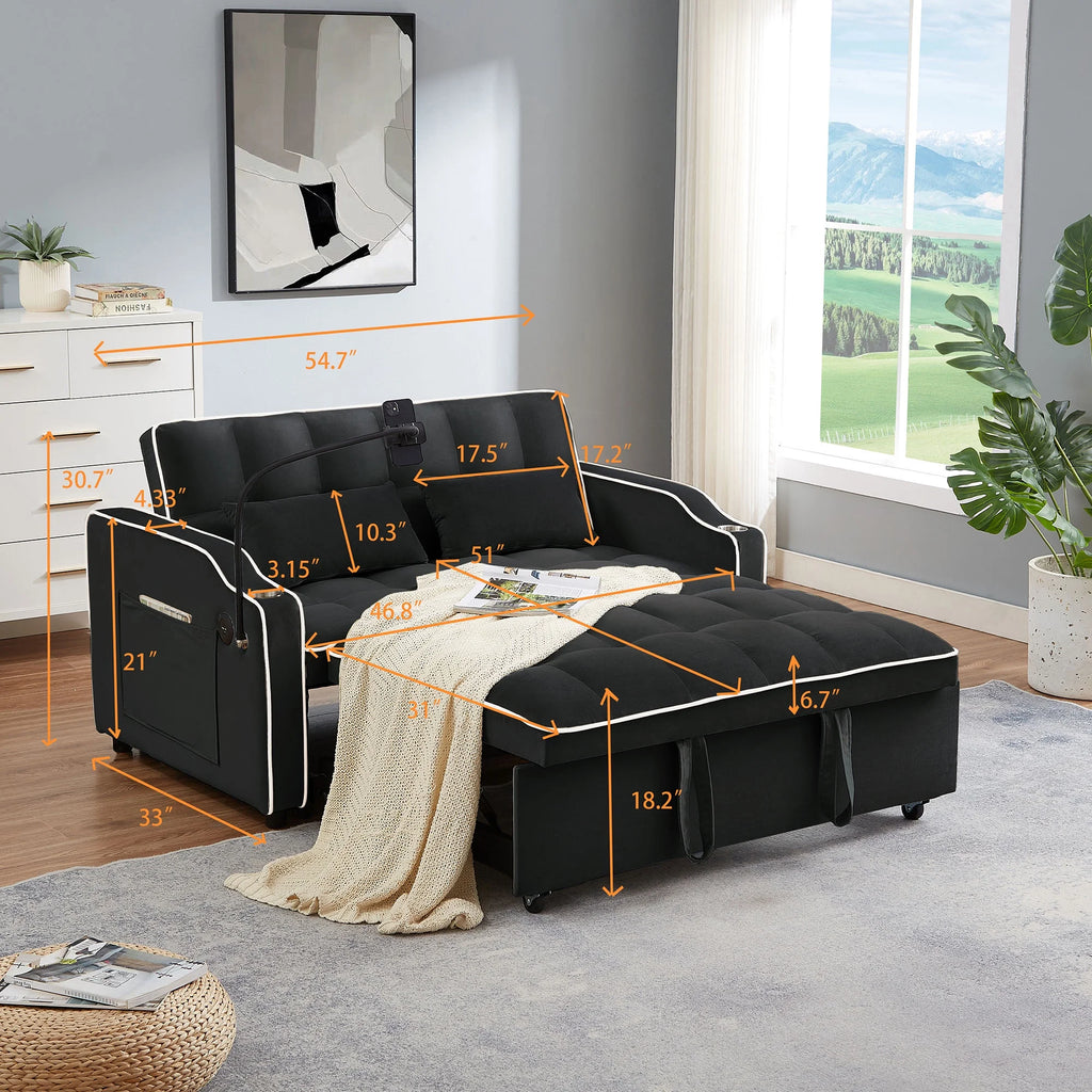 Oversized Convertible Sleeper Sofa Chair Bed L918090