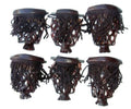 Cherry Pool Table Billiard Pockets with Fringe A3199