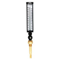 Industrial Thermometer with Thermowell, 0-120 F/C Range W385452