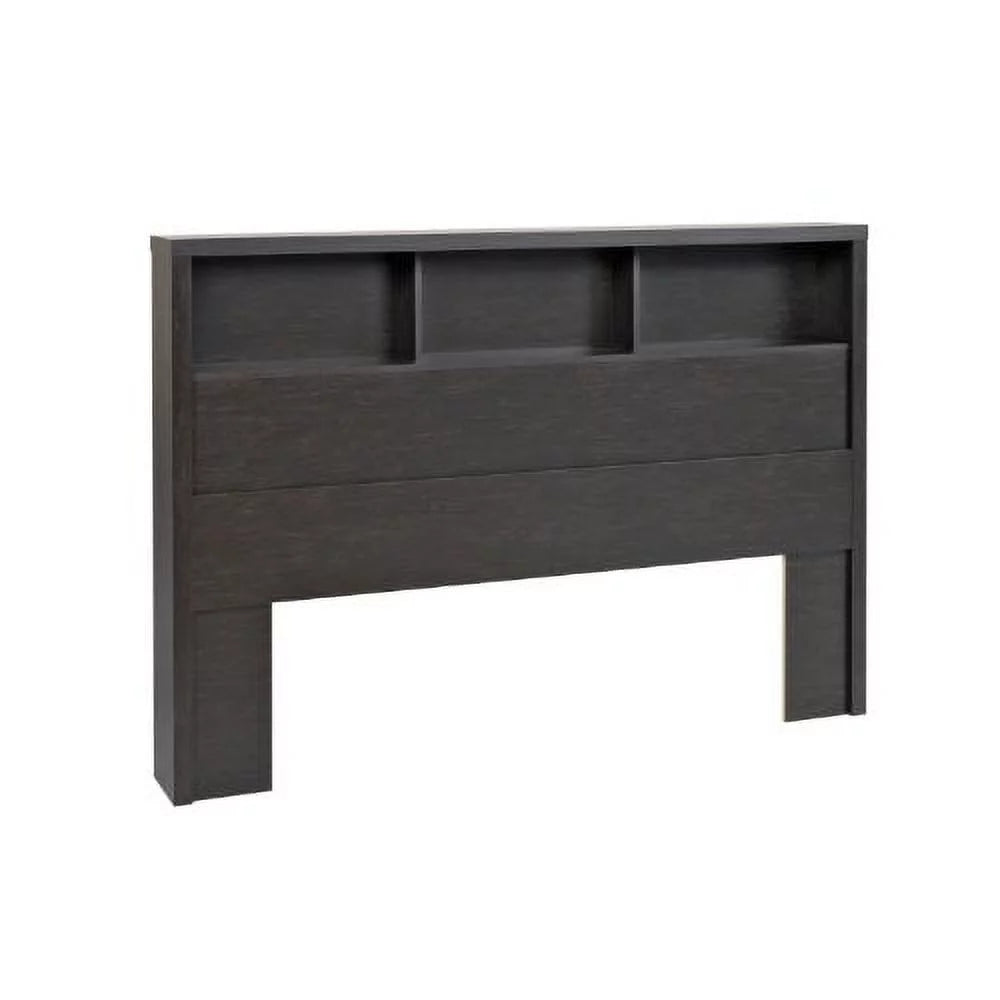 Washed Black Double Queen Storage Headboard H8525