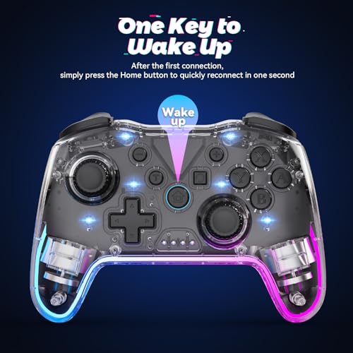 Wireless Controller with RGB Backlight and Adjustable Turbo V877130