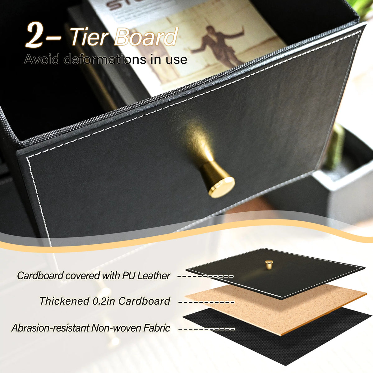 Black 9 Drawer Dresser Storage Organizer I1442