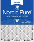 14x25x1 MERV 12 Pleated AC Furnace Air Filters 12 Pack W970