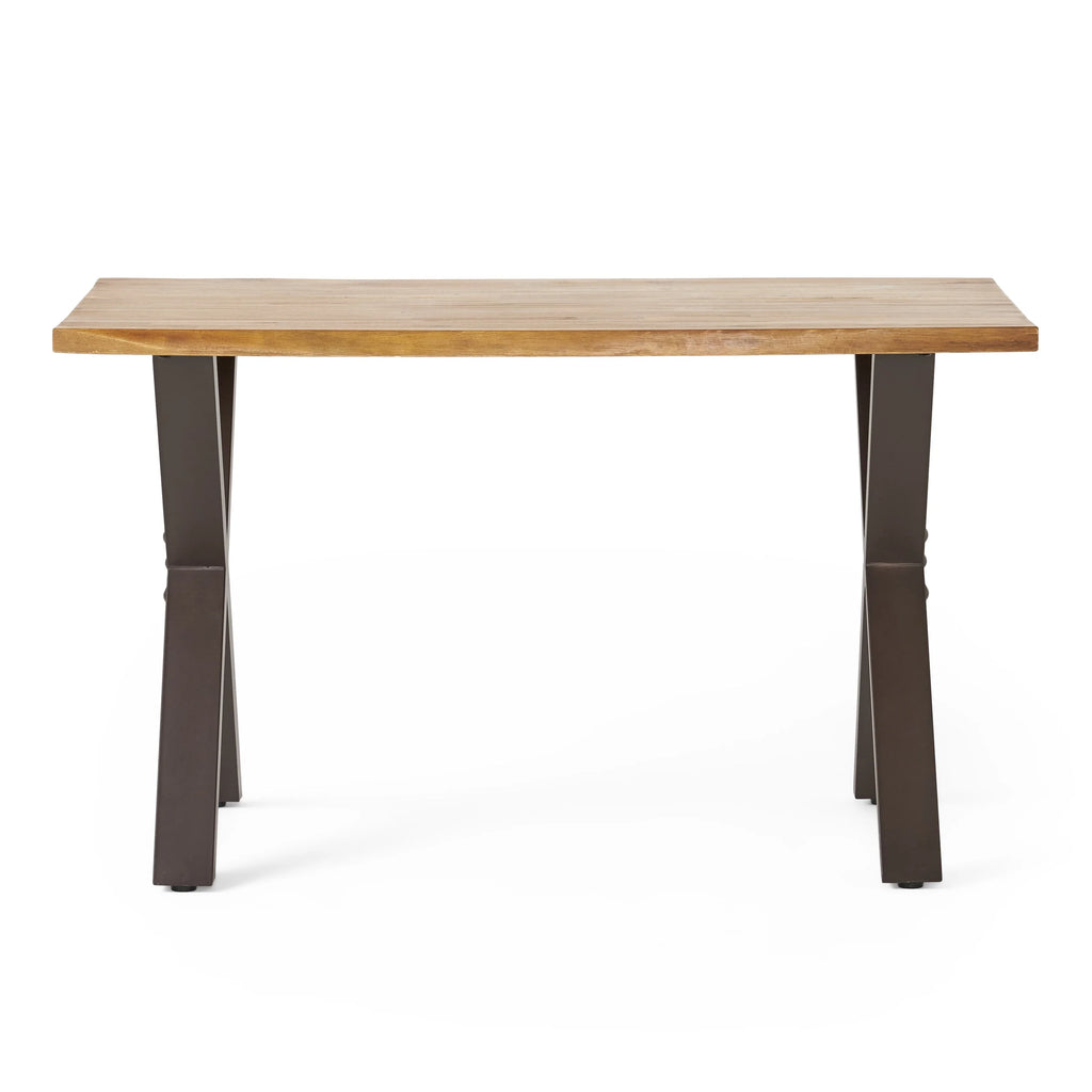 Acacia Desk with Iron Legs X294468