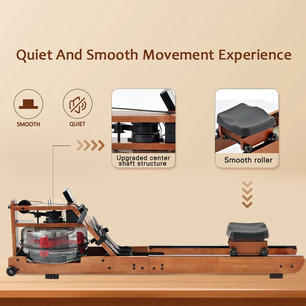 Water Rowing Machine with LCD Monitor Y703345