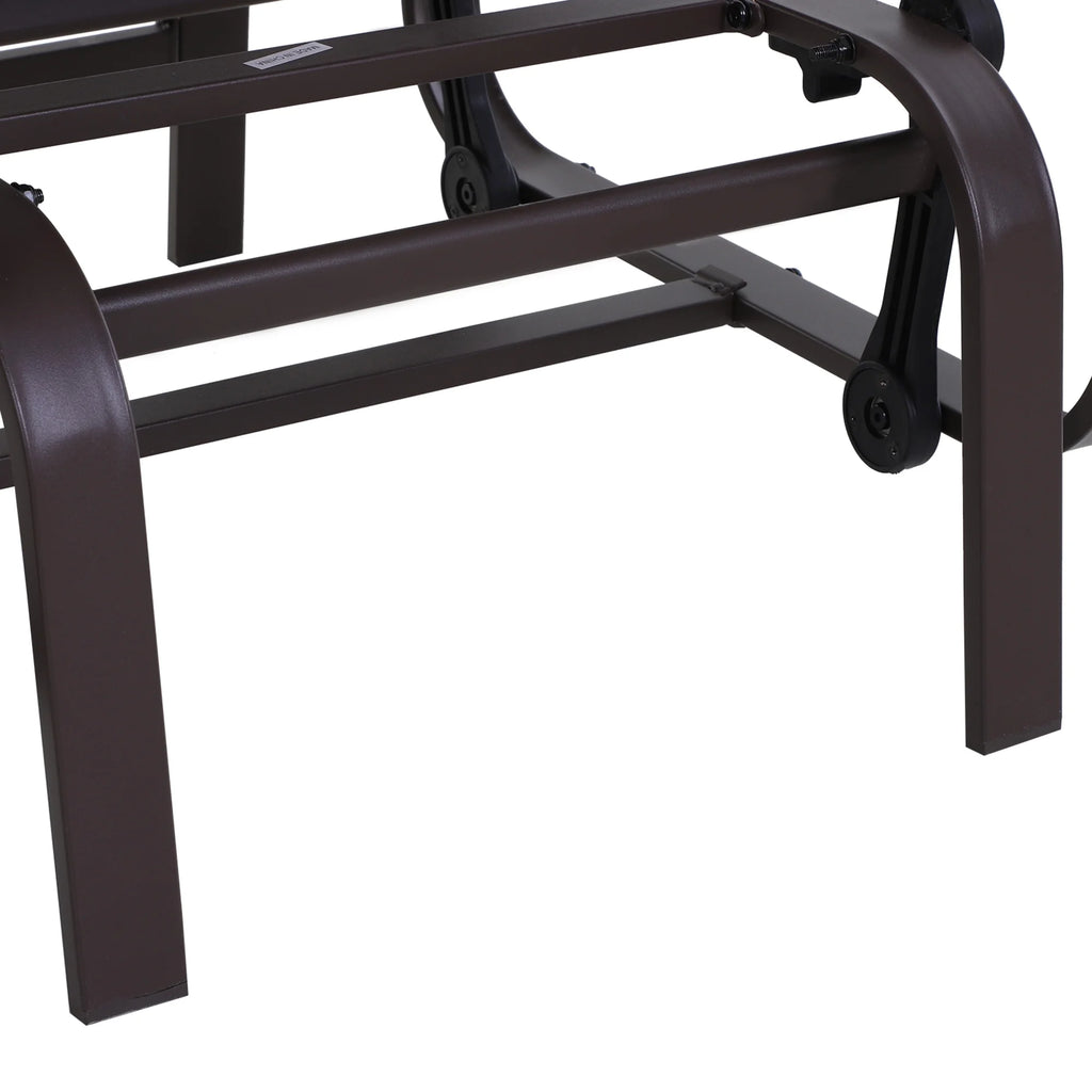 Brown Wooden Legs Glider Rocking Chair S927535