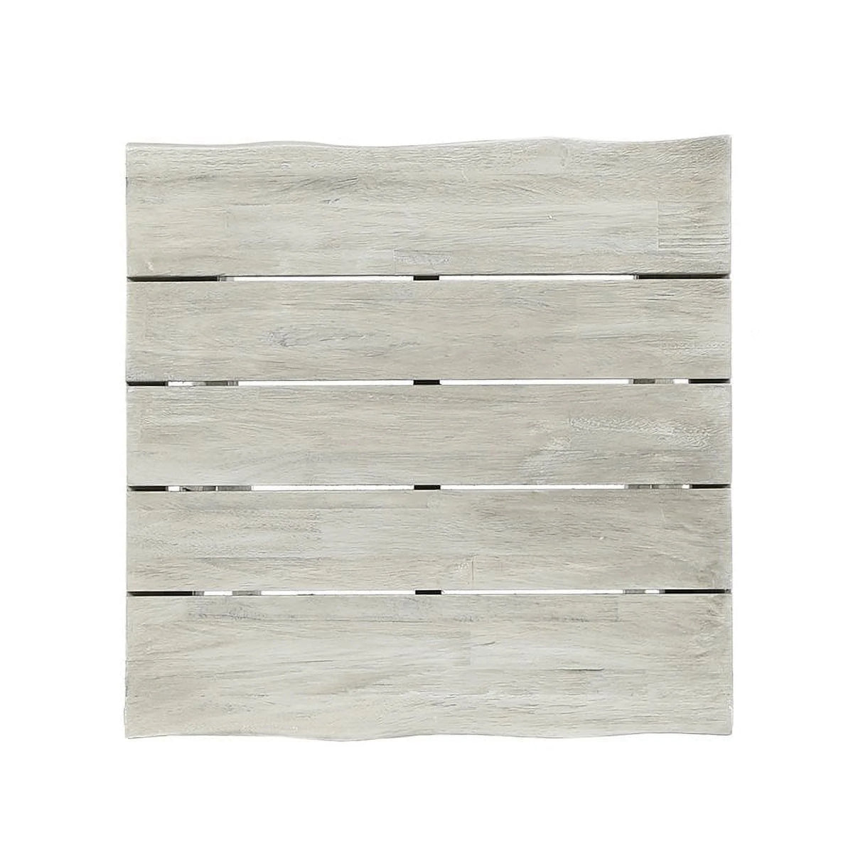 Light Gray Acacia Wood Outdoor Side Table E668