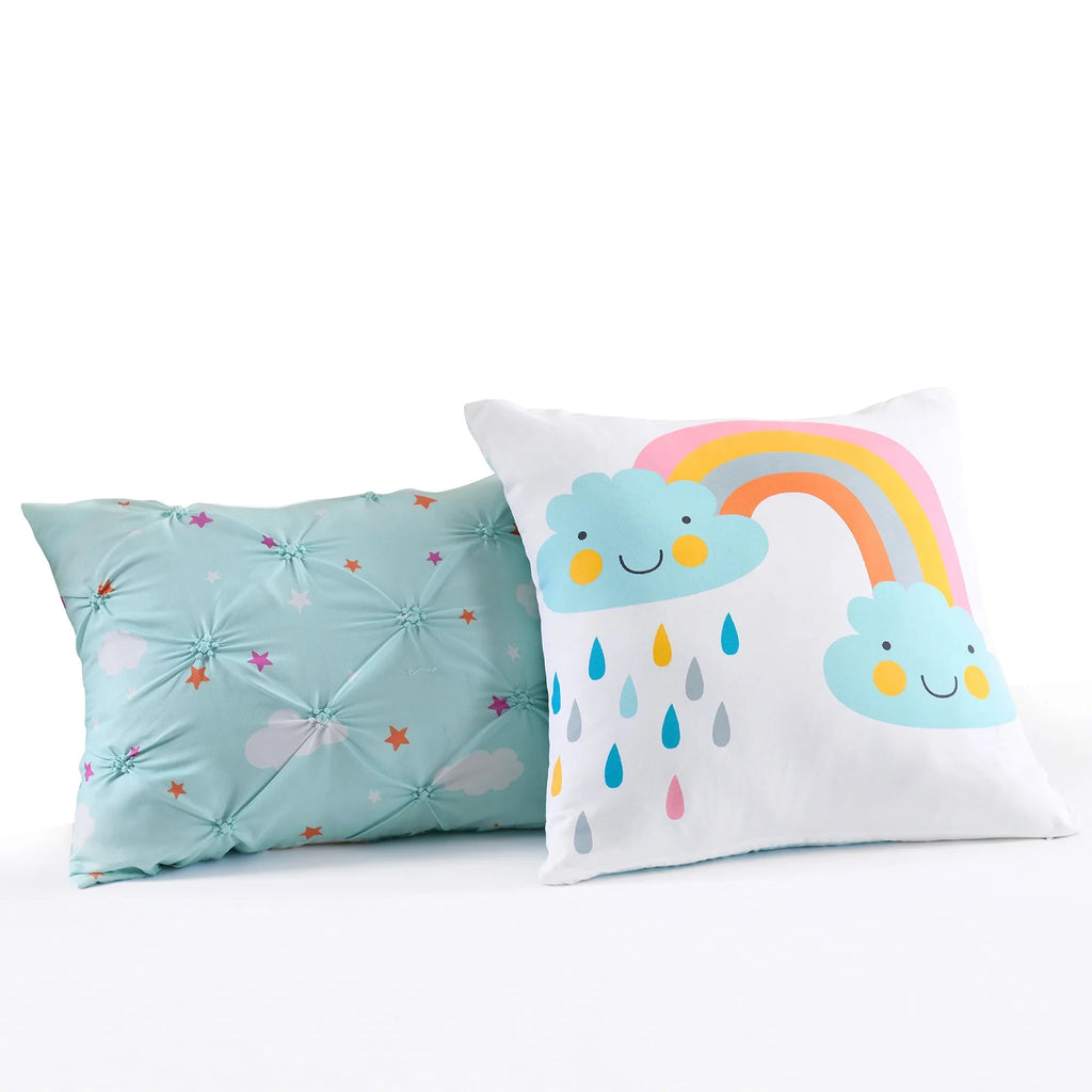 Reversible Animal Print Quilt, Twin, White/Multi, 4-Pc Set T6600