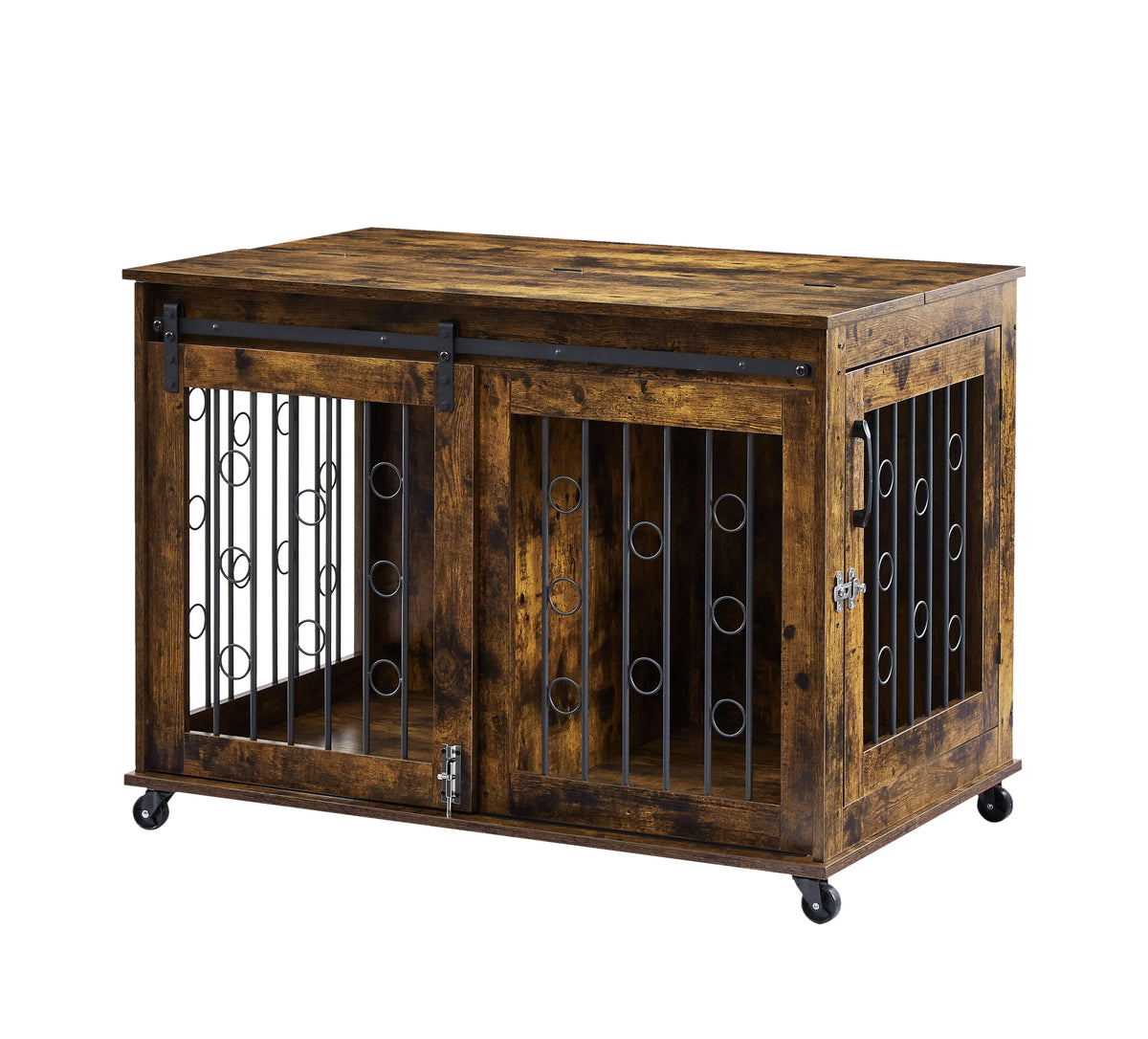 39" Dog Crate with Partition and Sliding Door Z2055