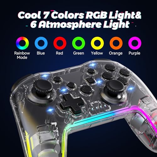 Wireless Controller with RGB Backlight and Adjustable Turbo V877130