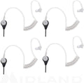 Transparent Security Headsets with PTT/VOX (4-Pack) U831721