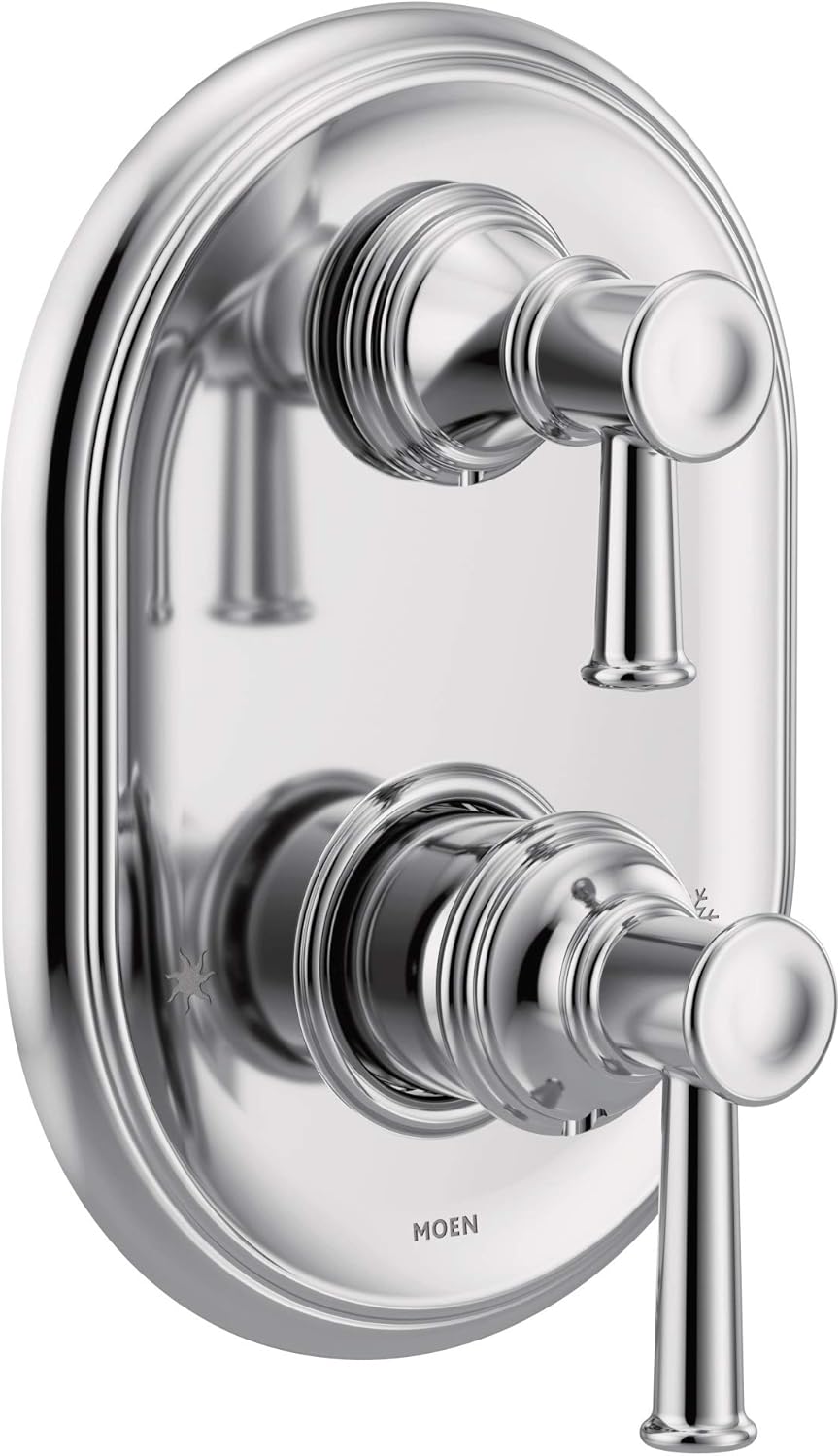 Polished Nickel 2-Handle Shower Trim with Integrated Transfer K18789