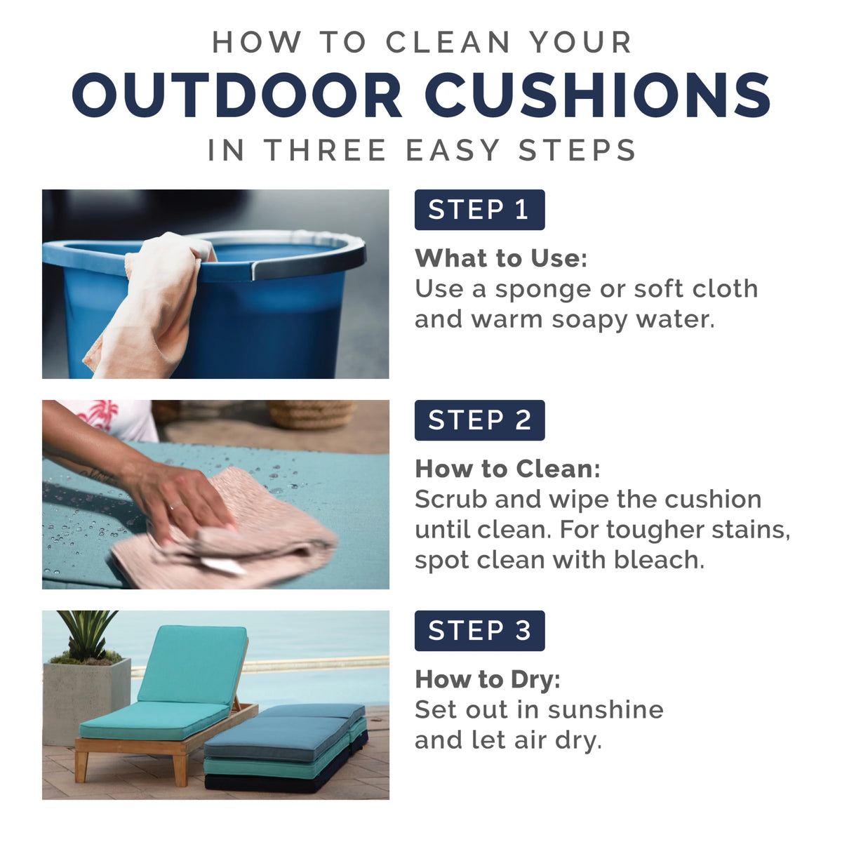 Outdoor Chair Cushion 20 x 21 D2355