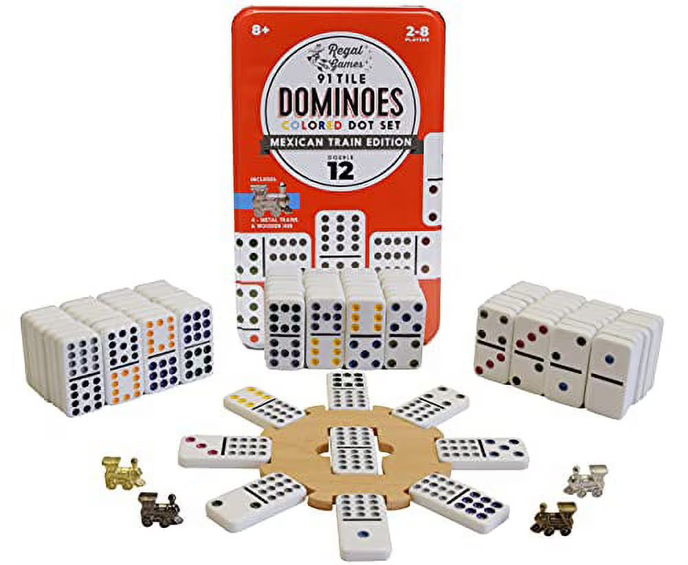 Mexican Train Dominoes Traditional Tile Game Y355534