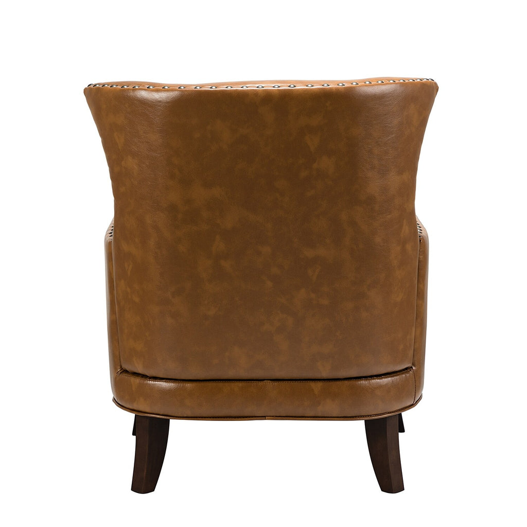 Traditional Wingback Upholstered ArmChair with Nailhead Trim N847