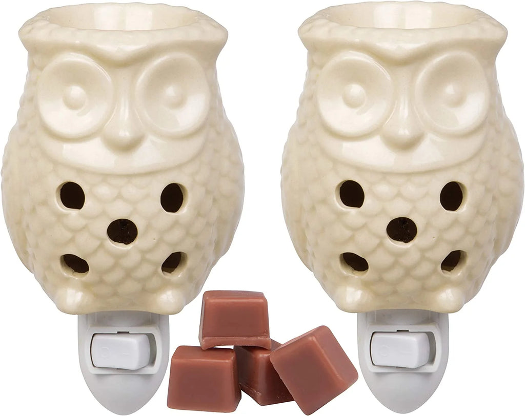 Electric Mini Owl Candle Warmers, 2 Wax & Tart Warmer D7766