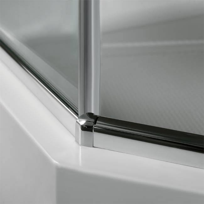 Frameless Neo-Angle Shower Enclosure with Low-Profile Base G5340