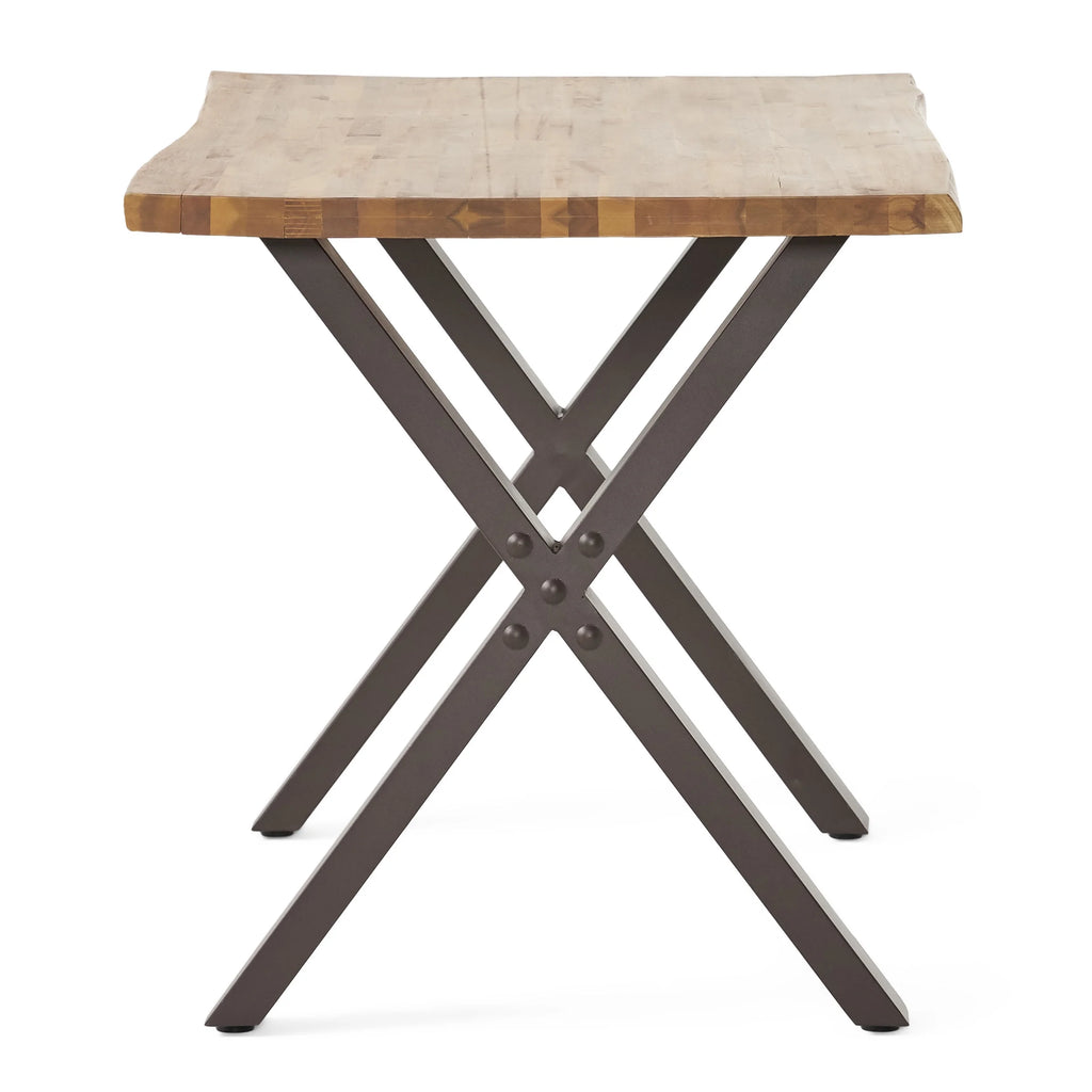 Acacia Desk with Iron Legs X294468