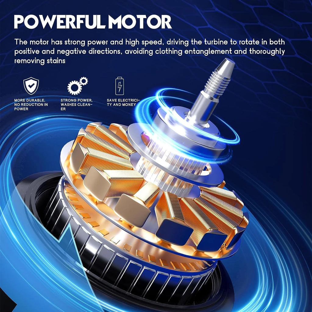 Portable Mini Washing Machine 5.7 lbs 2 in 1 Washer with Drain Hose, Blue V824