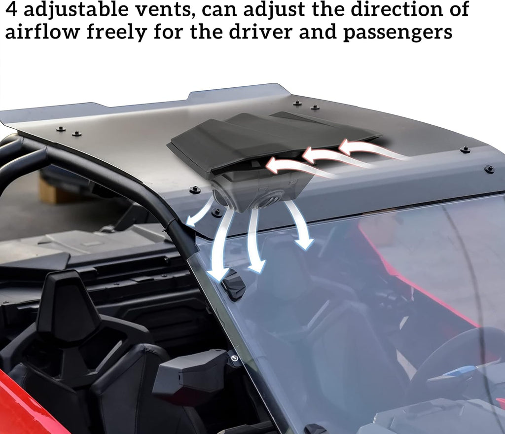 Flat Aluminum Roof Ram Air Kit F432