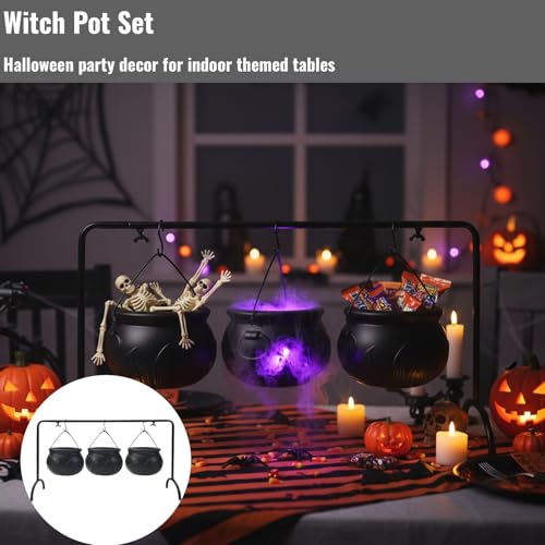 Black Cauldron Set with Stand O6967