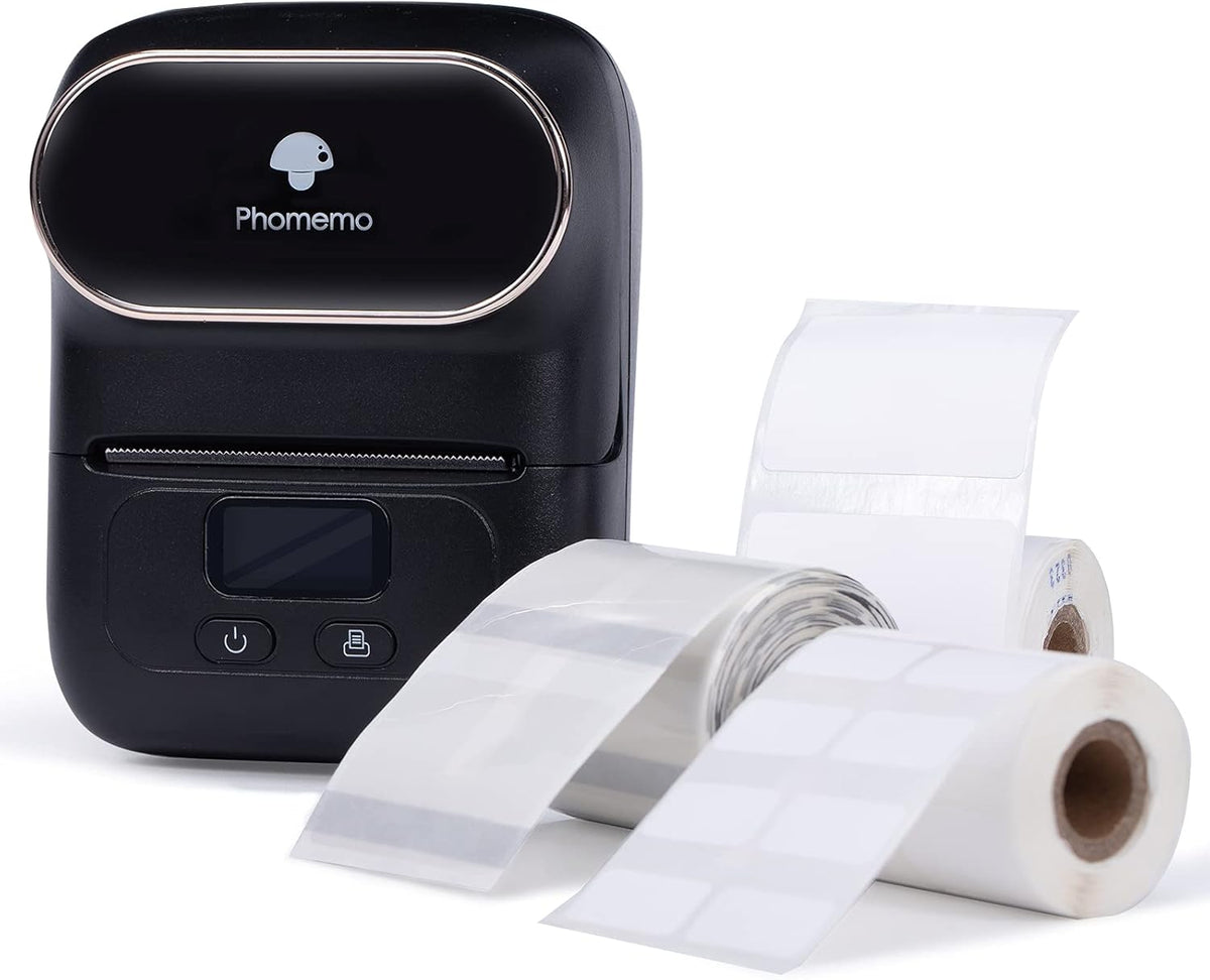 Pink Bluetooth Label Maker with 3 Rolls Labels S50231