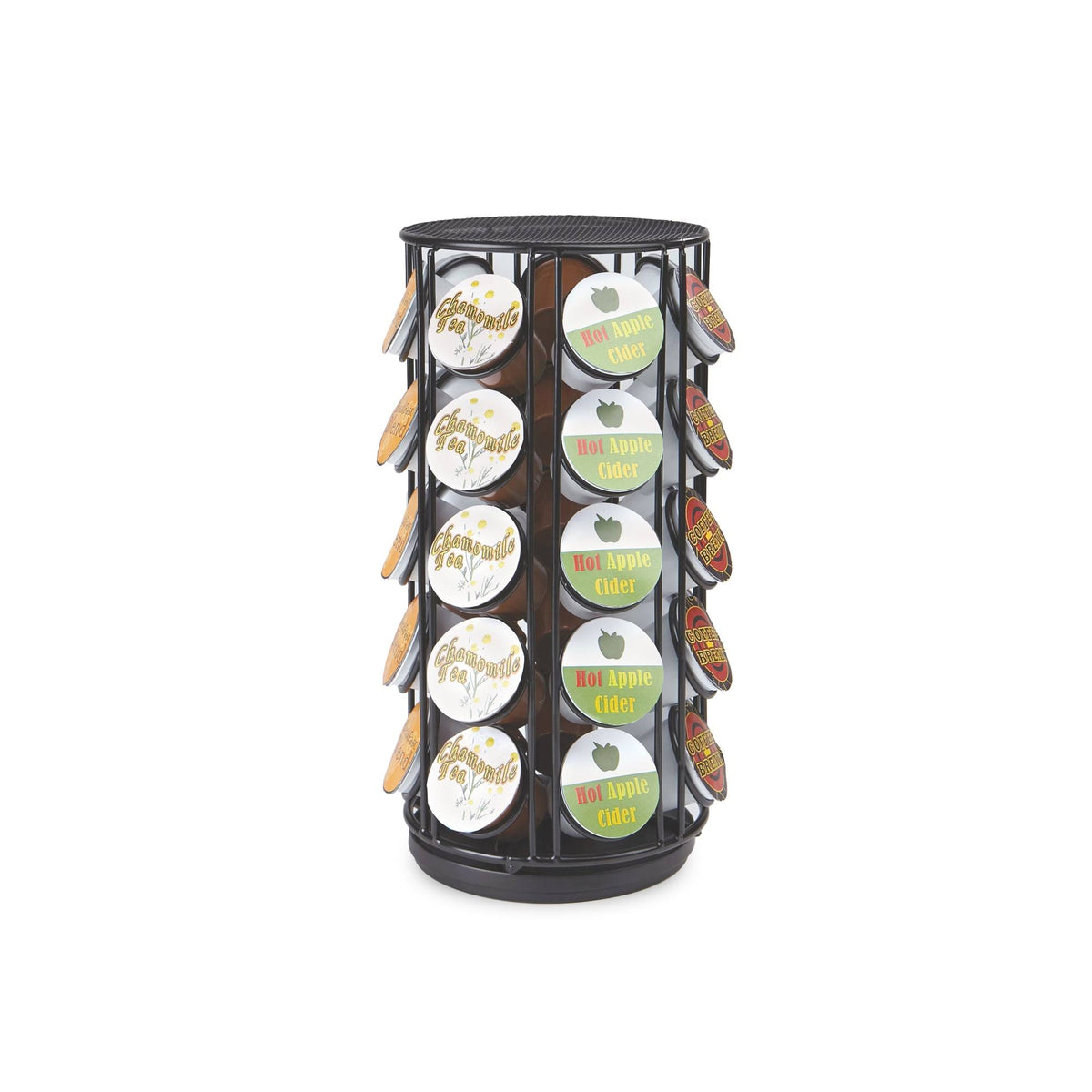 Black 35 Capacity Coffee Pod Carousel W560