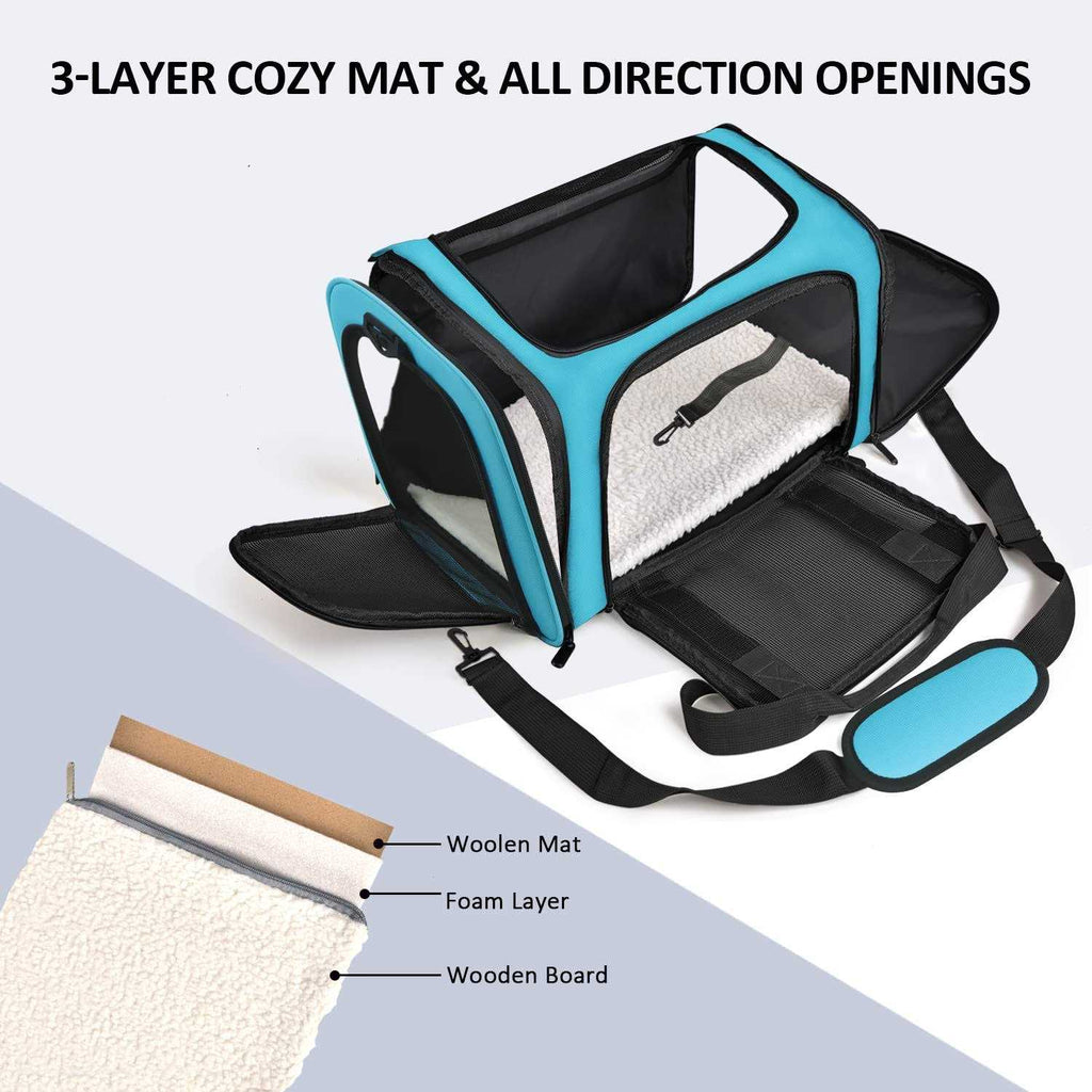 Cat Dog Pet Carrier for Small Medium Cats up to 15 Lbs J9354
