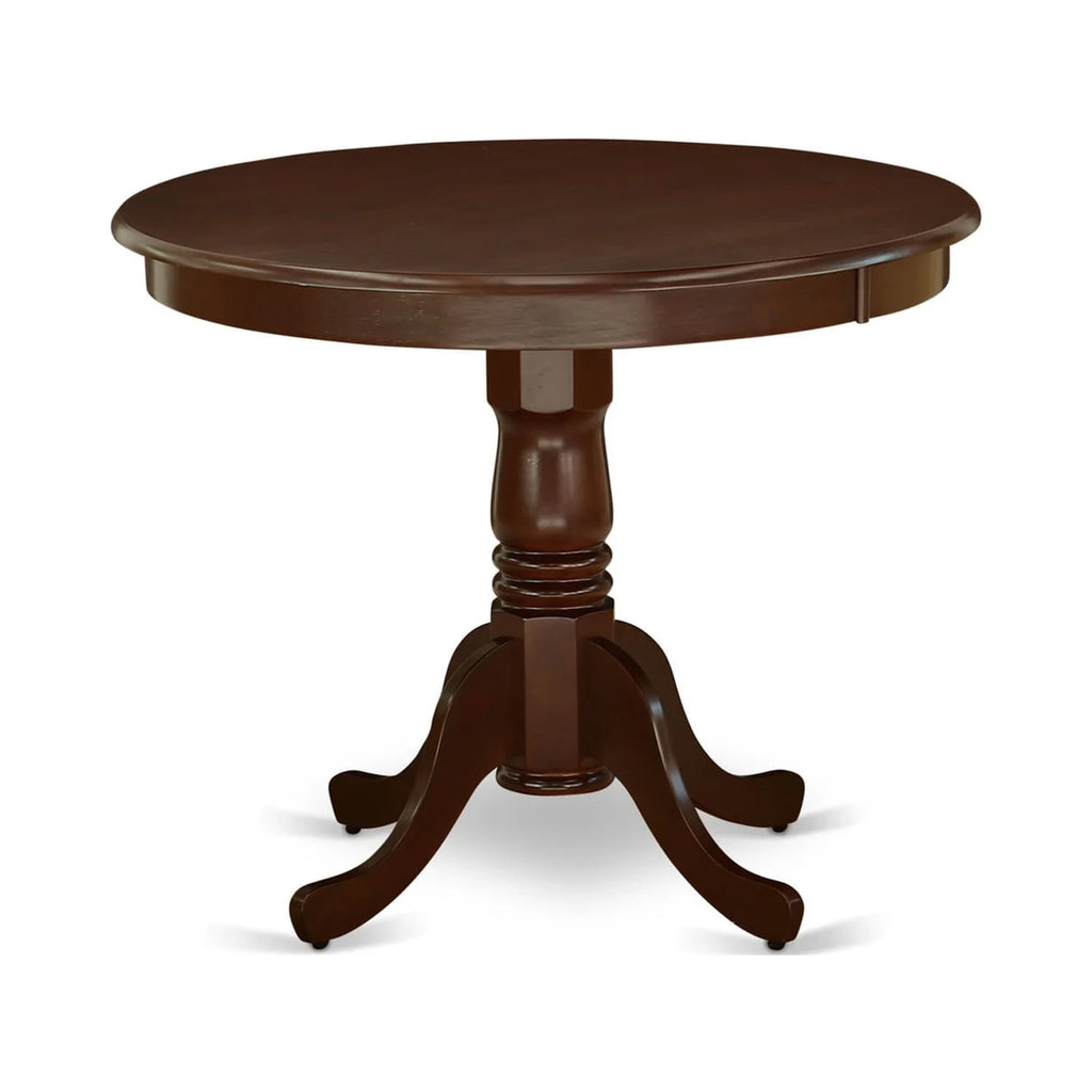 Antique 36" Round Table with Mahogany Finish C608