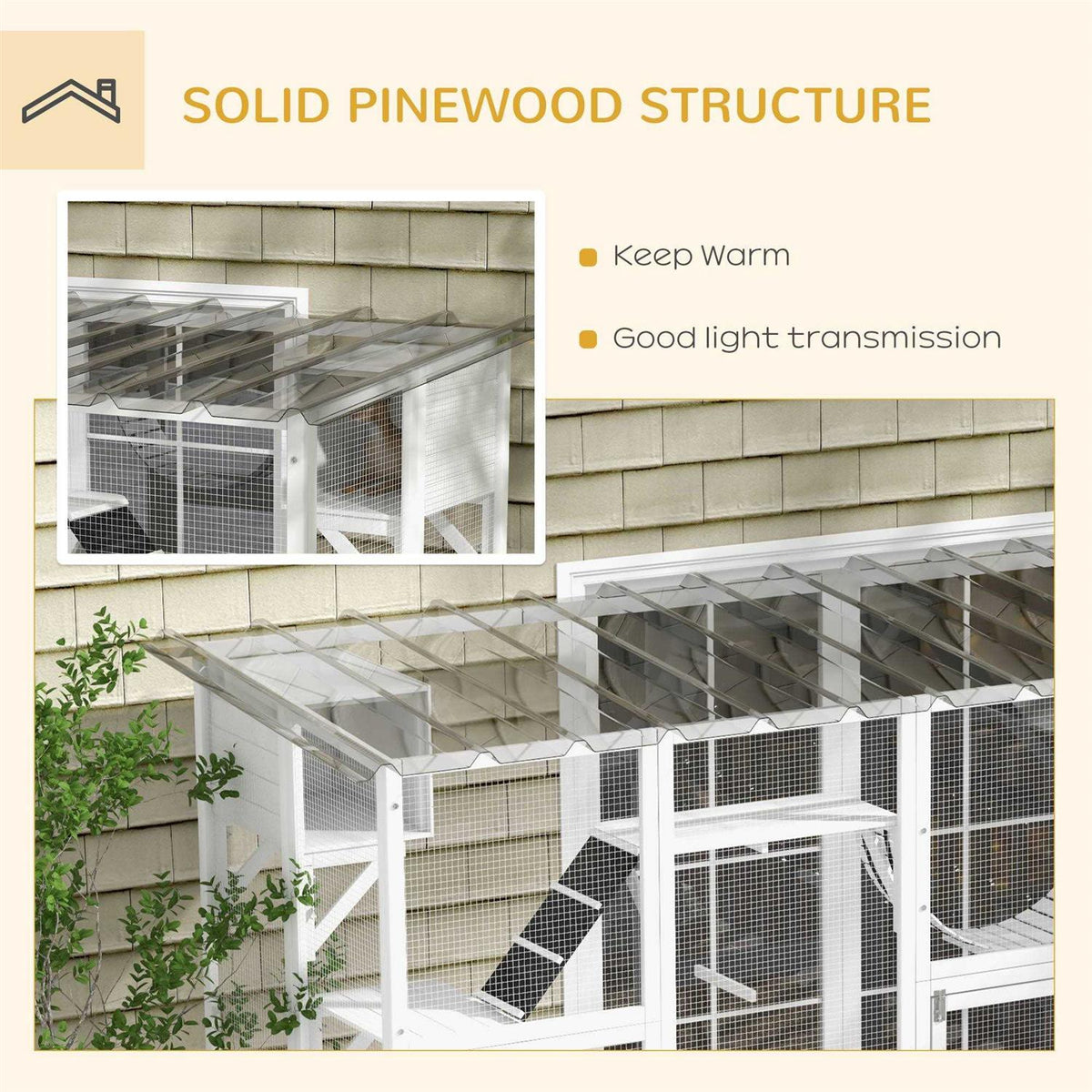 Wooden Outdoor Cat House I514728